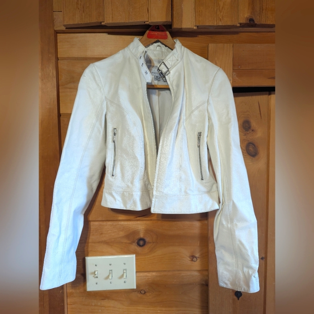 Medium White Wilson's Leather Jacket